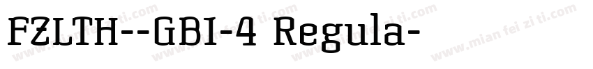 FZLTH--GB1-4 Regula字体转换